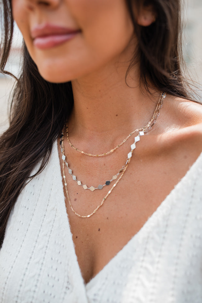 Layering Gold & Silver Necklace