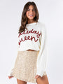 Holiday Queen Ivory and Red Sweater