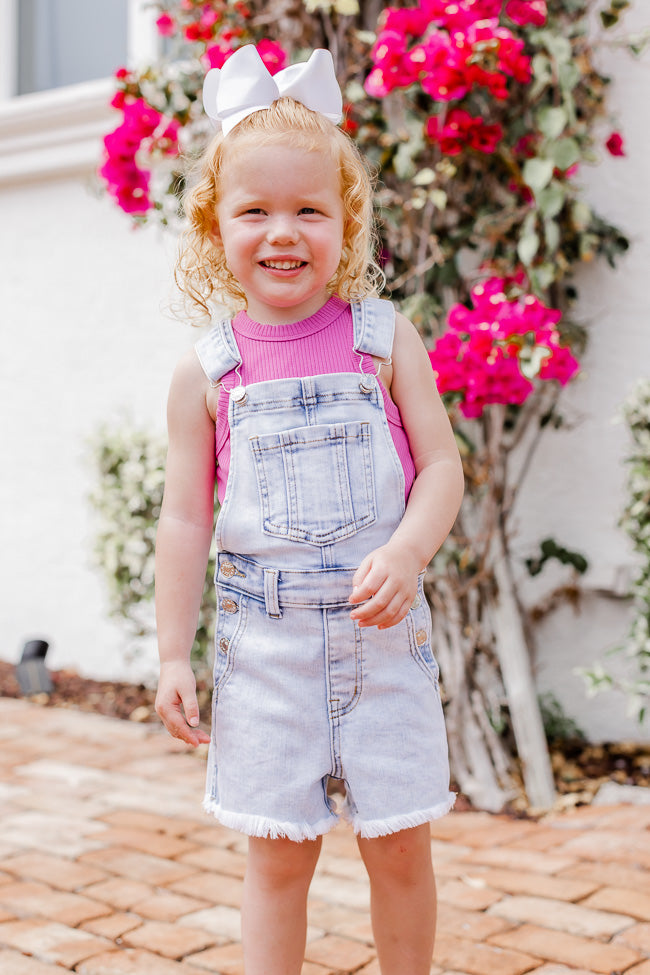 Small Town Girl Kid's Stretchy Shorts Overalls