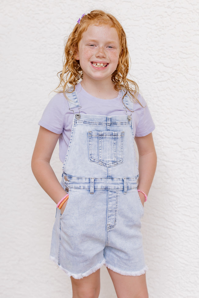 Small Town Girl Kid's Stretchy Shorts Overalls