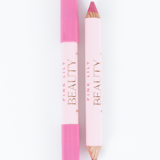 Pink Lily Beauty Double Bloom Dual Lipstick and Lip Liner - Candy Rose