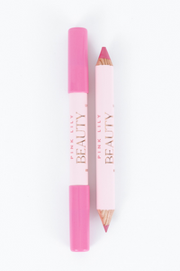 Pink Lily Beauty Double Bloom Dual Lipstick and Lip Liner - Candy Rose
