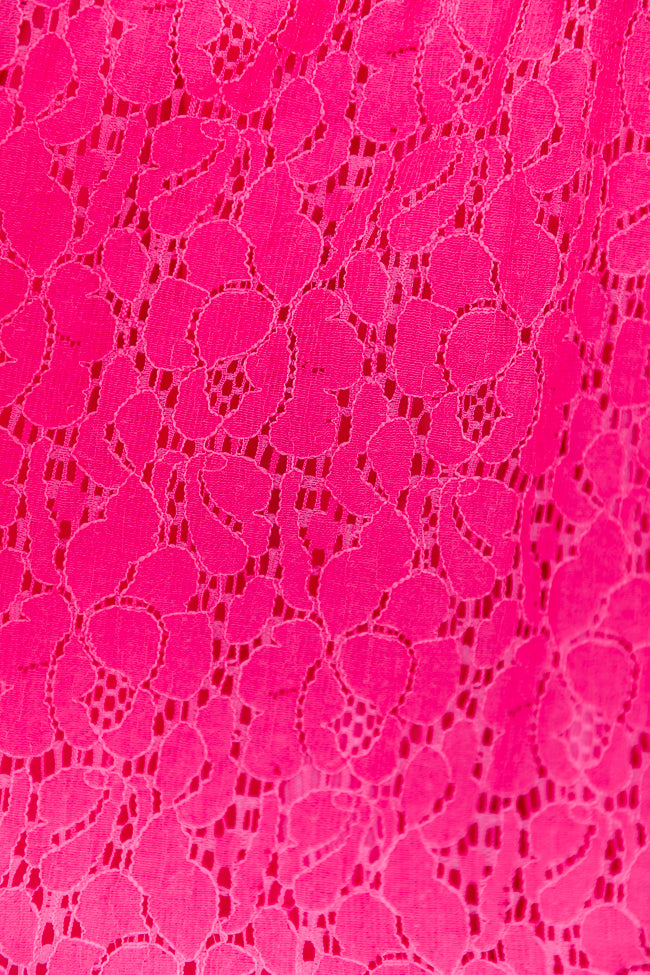 Laced In Love Pink Midi Dress