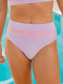 Saltwater Cure Pink and Purple Shimmer Bikini Bottoms