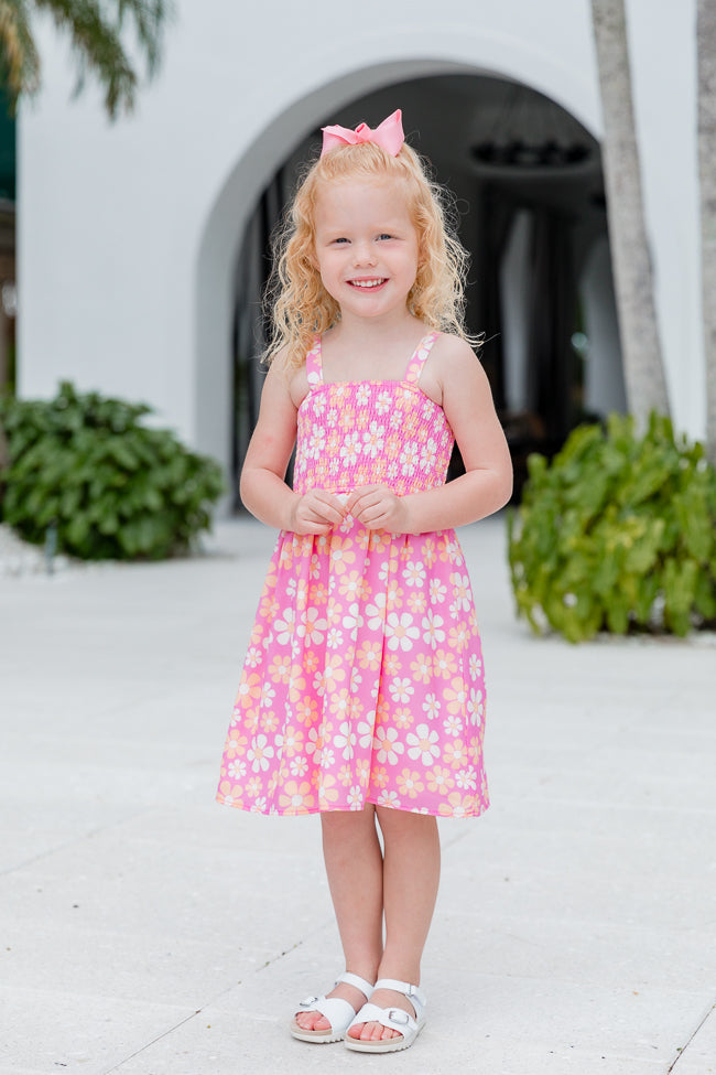 Baby pink dress for fashion kids