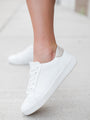 Karlie Taupe Heel White Sneaker