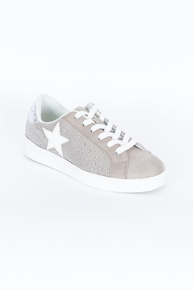 Karlie Taupe Rhinestone Star Sneaker