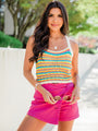 My Inspiration Striped Crochet Tank