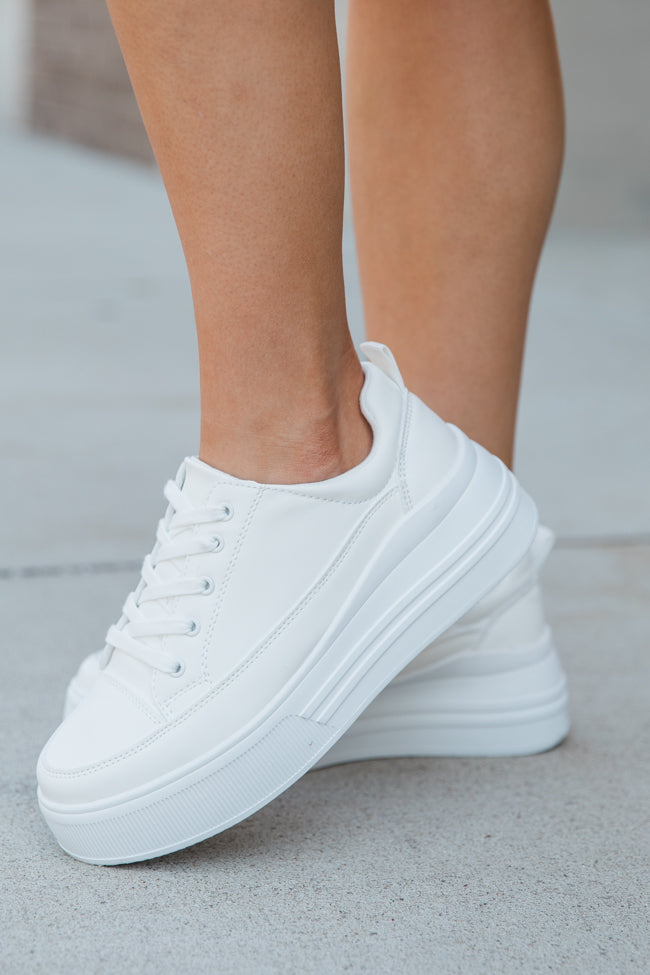 Cecilia Platform White Sneaker