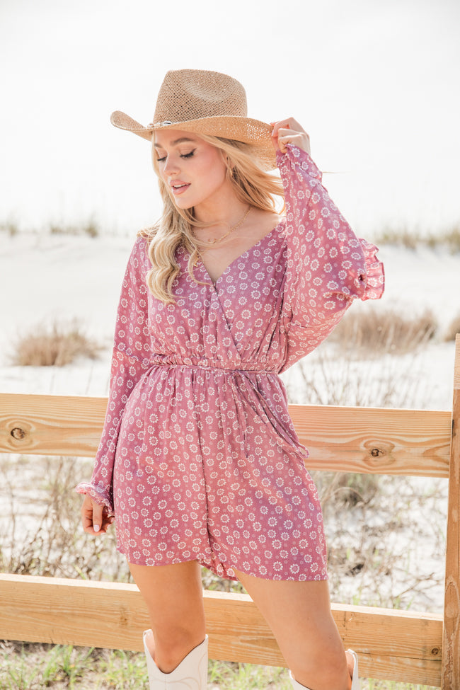 Harper Bridesmaid Romper hot // Wild Flower - Pink // Code: P149 (A)