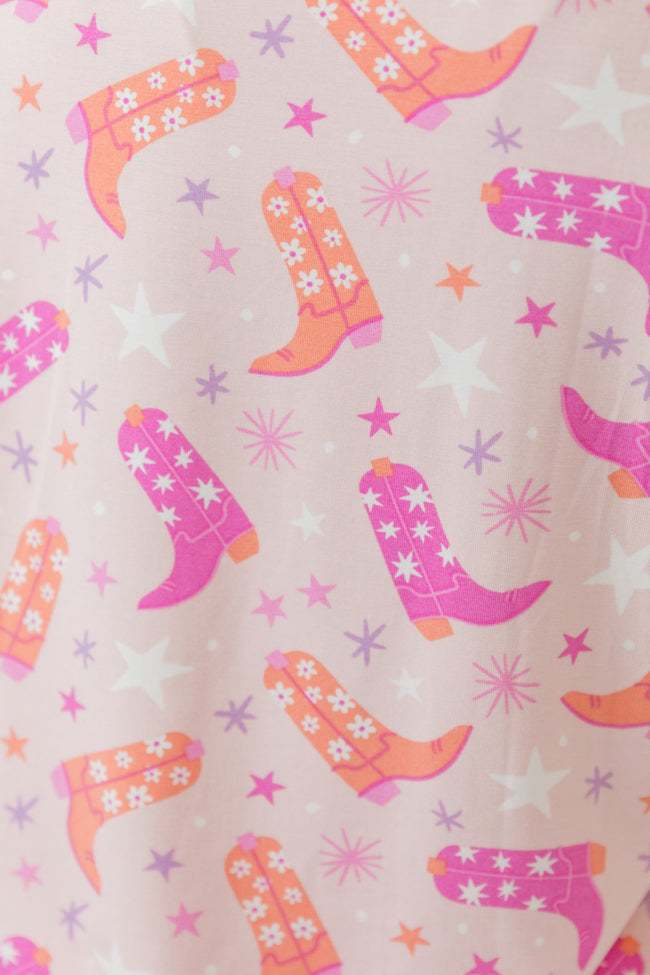 Over The Moon in Giddy Up Girly Bamboo Pajama Top