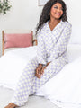 Makes A Difference Purple Checkered Pajama Set