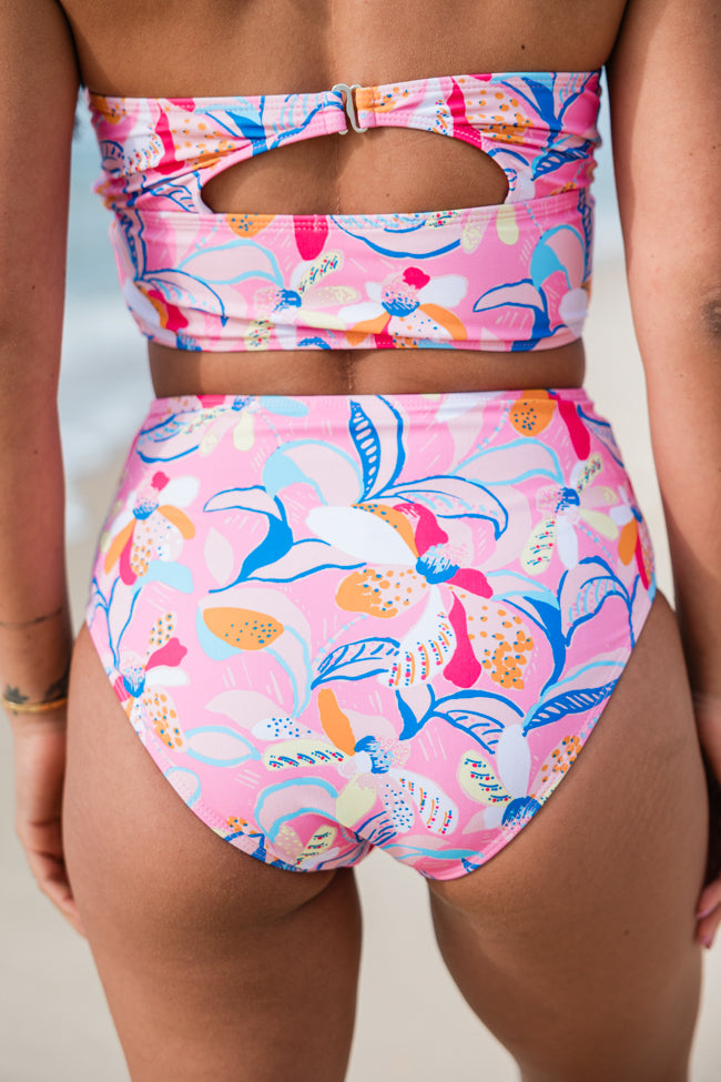 Solo Statement High Waisted Printed Swimsuit Bottom