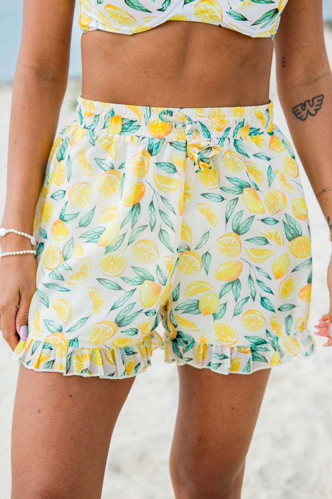 Every Summer In Summer Sunshine Pull On Chiffon Shorts