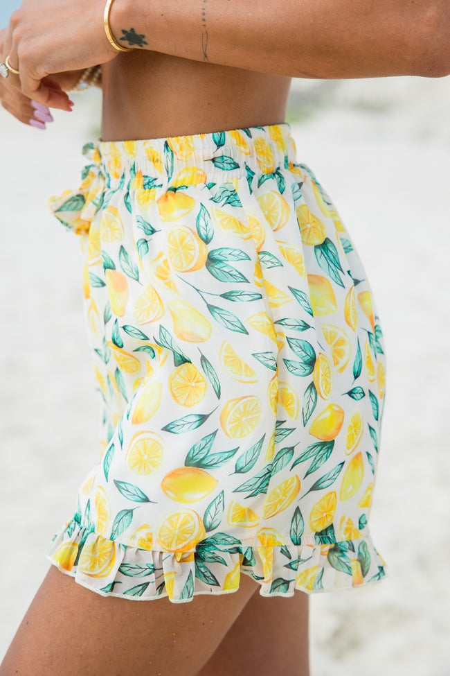 Every Summer In Summer Sunshine Pull On Chiffon Shorts