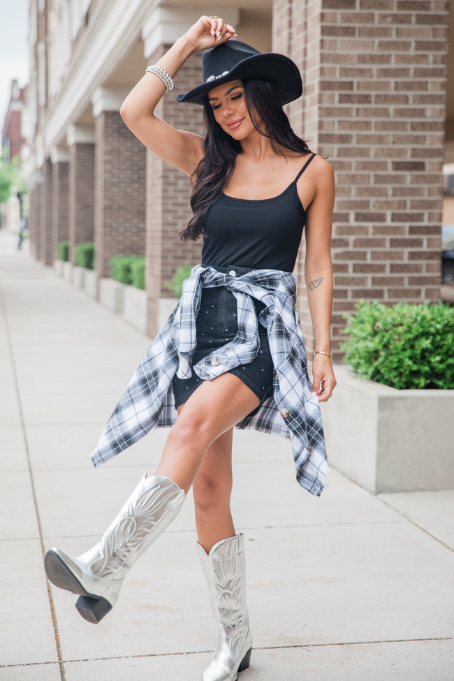 See You There Black Cami Bodysuit