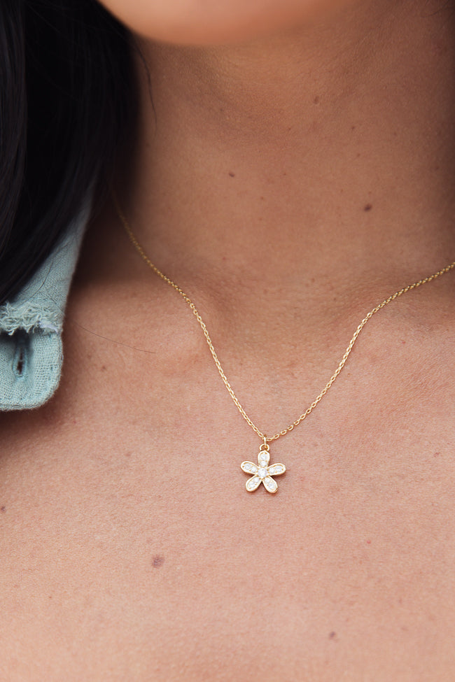 Dainty Daisy Necklace – Pink Lily