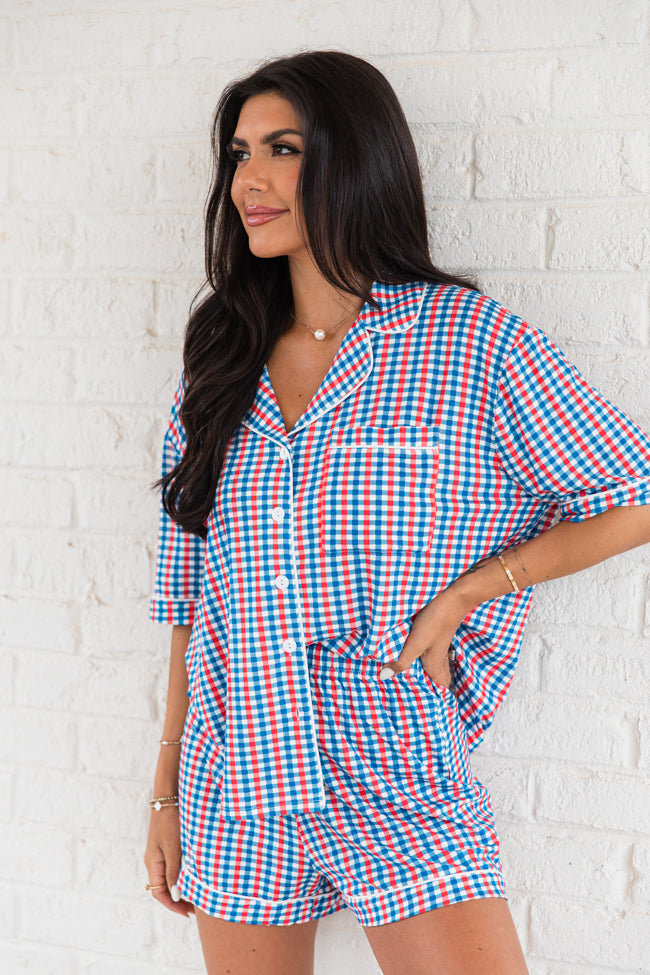 Good To Get Away Patriotic Gingham Set