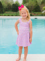 Kid's Kick It With Me In Flower Power Scoop Neck Active Dress Tori X Pink Lily FINAL SALE