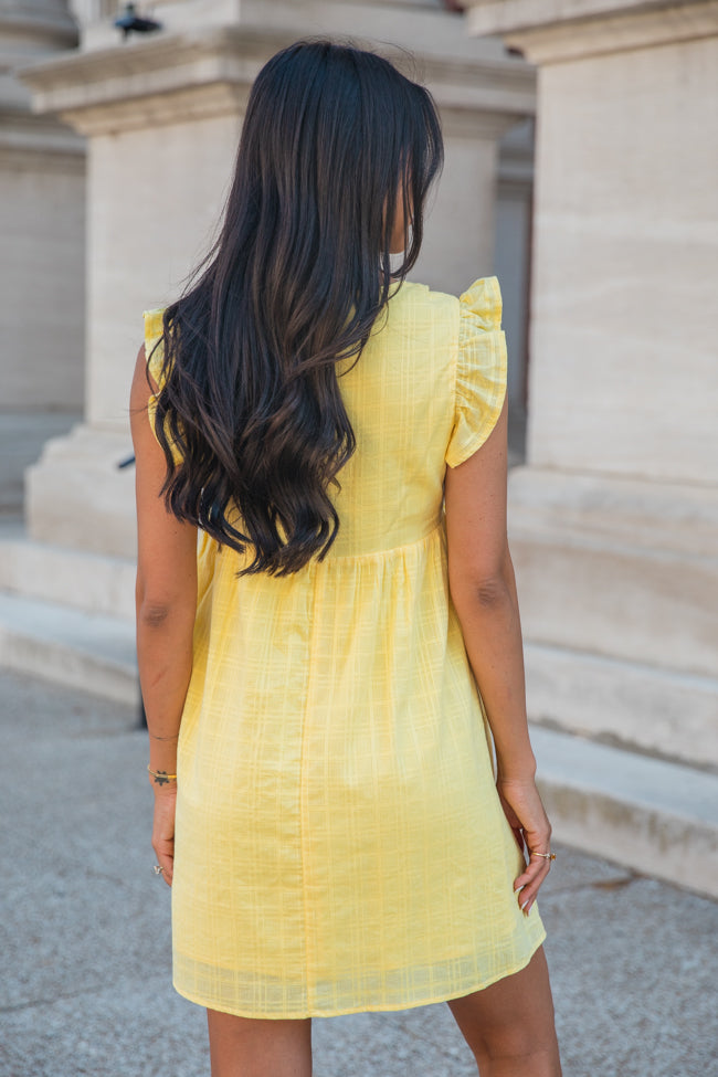 If Not For You Yellow Woven Babydoll Dress