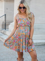 As Free As The Ocean Multi Print Babydoll Dress