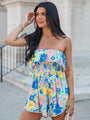 Made For Sun Floral Woven Romper