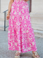 In This Moment Berry Printed Maxi Skirt FINAL SALE