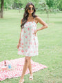 Patriotic Princess Pink and White Star Printed Woven Dress