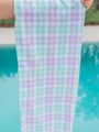Tori Plaid Beach Towel Tori X Pink Lily SALE