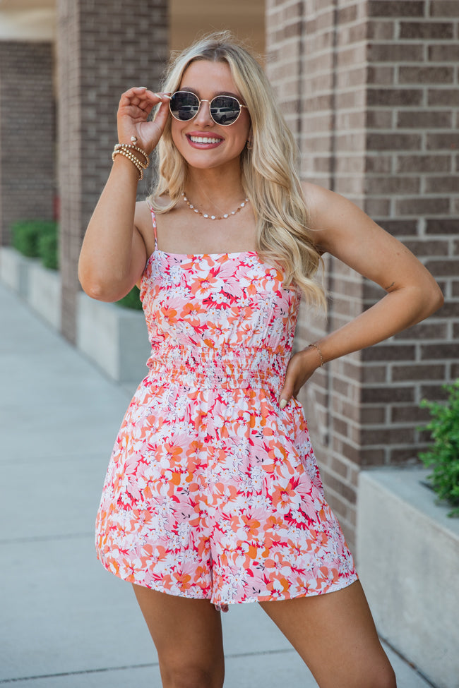 Calling On You Printed Romper