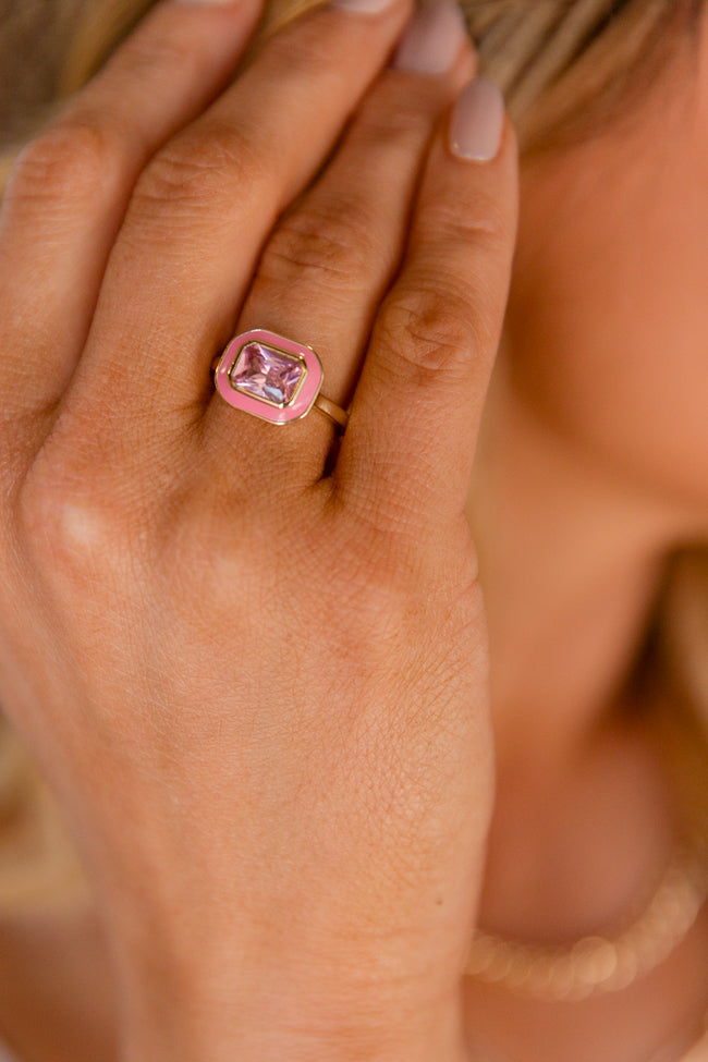Pink and Gold Ring