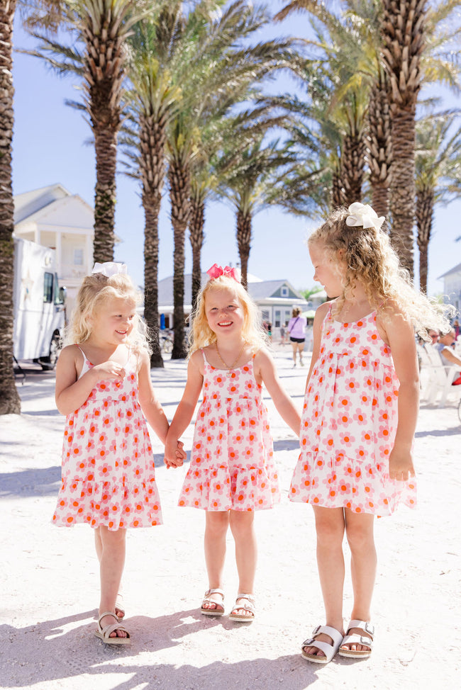 Kid's Keep Blooming In Kennedy Daisy Floral Dress Tori X Pink Lily