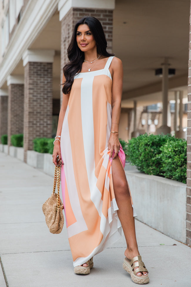 Hold You To It Colorblock Maxi Dress