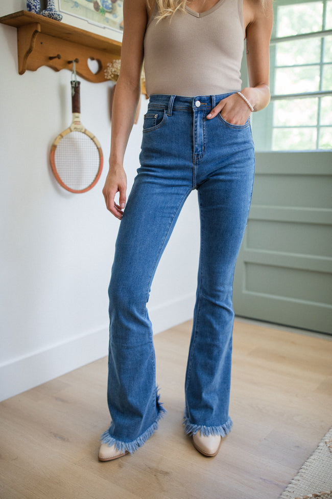 Maren Tall Medium Wash Stretchy Flare Jeans