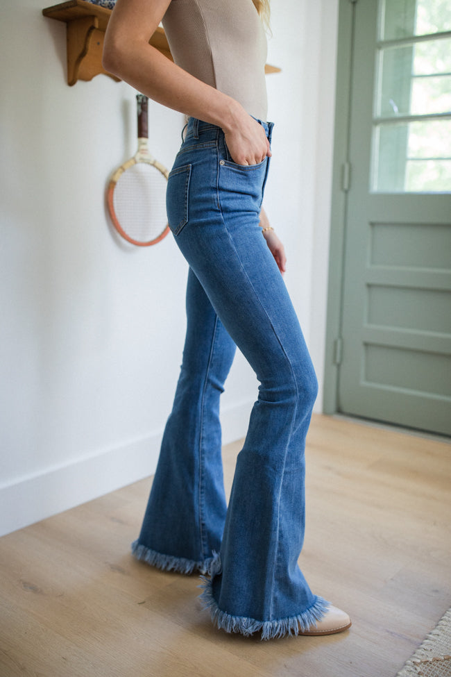 Maren Tall Medium Wash Stretchy Flare Jeans