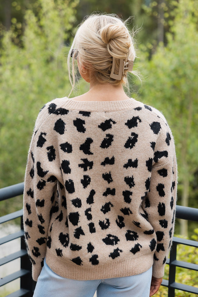 Wildest Dreams Taupe Animal Print Cardigan SALE