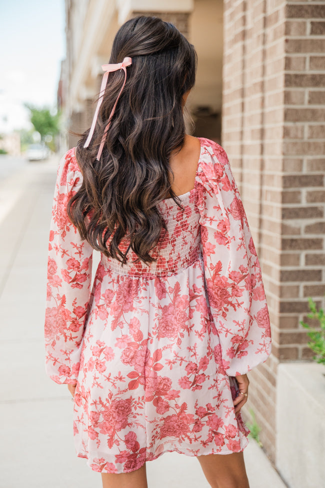 Made Up My Mind Multi Sweetheart Neckline Floral Print Woven Dress