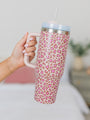 Sippin' Pretty In Catwalk Couture 40 oz Drink Tumbler With Lid And Straw