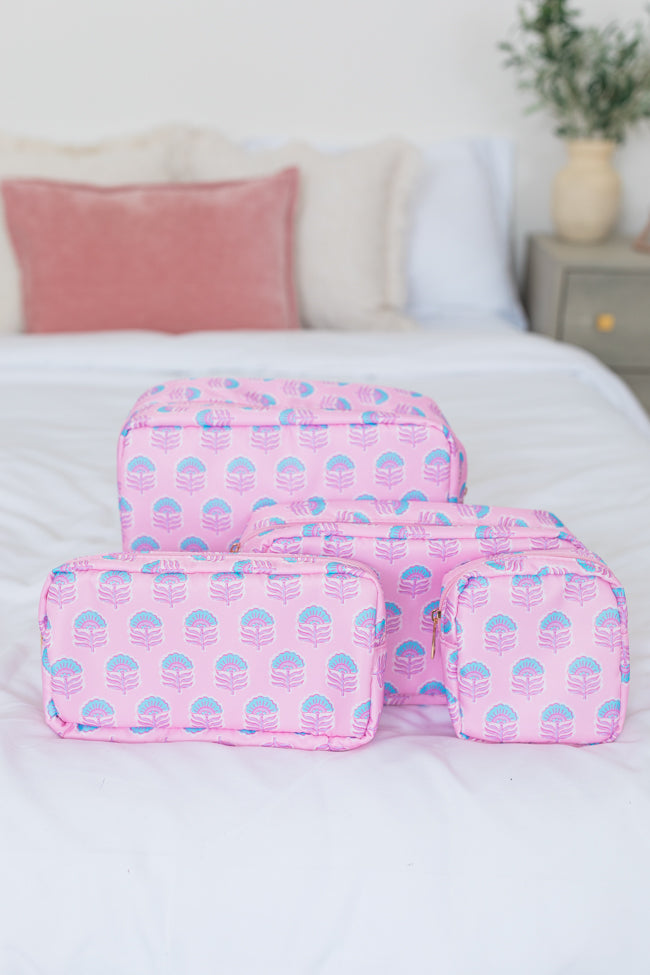 Azalea Gardens 4 Piece Cosmetic Bags Set