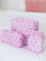 Azalea Gardens 4 Piece Cosmetic Bags Set