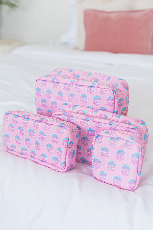 Azalea Gardens 4 Piece Cosmetic Bags Set