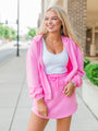 Tried It All Pink Zip Up Jacket