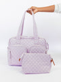 Lilac Weekender + Pouch Set