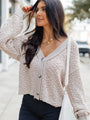 Breath Of Fresh Air Taupe Textured Cardigan SALE