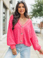 Breath Of Fresh Air Pink Textured Cardigan SALE