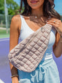 Got To Go Nude Quilted Sling Bag DOORBUSTER