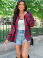 Made Me Realize Maroon Plaid Button Front Shirt FINAL SALE