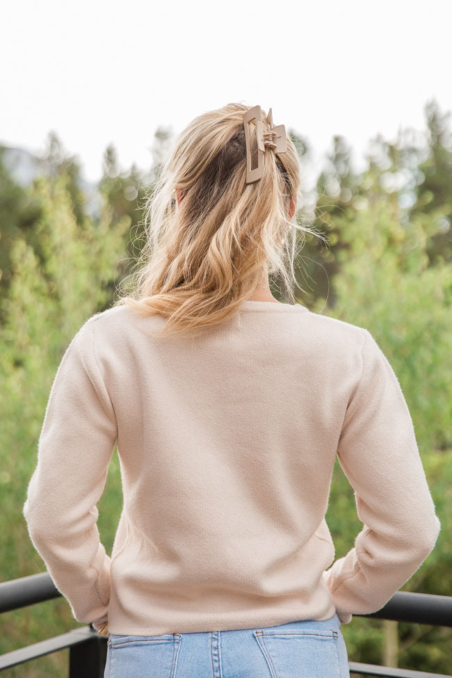 What It Looks Like Beige Cardigan Jacket SALE