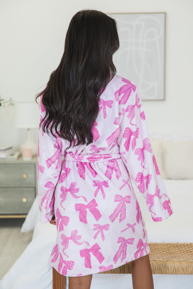 Put A Bow On It Rise And Shine Fleece Robe