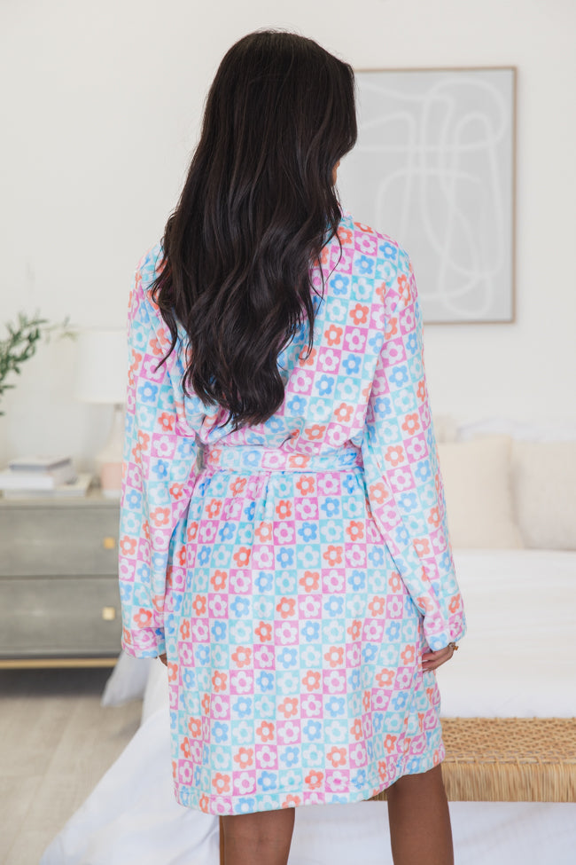 Meadow Mosaic Rise And Shine Fleece Robe